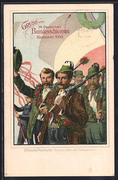 Ganzsachen: Litho Hannover, 14. Deutsches Bundesschi – Gebraucht aus Berlin von bartko-reher