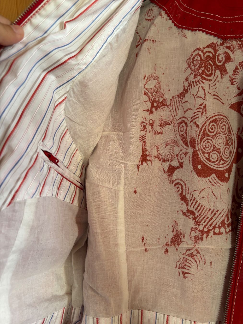 Jacken: Lederjacke Sommer rot – Gebraucht aus Weinfelden von stella79 2