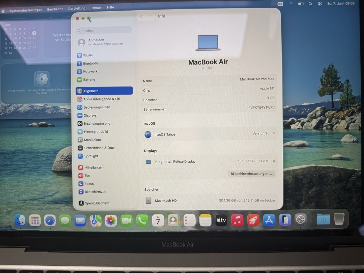 Apple Notebooks: Apple MacBook Air M1 – Gebraucht aus Schmidrüti von Runaswelt 4