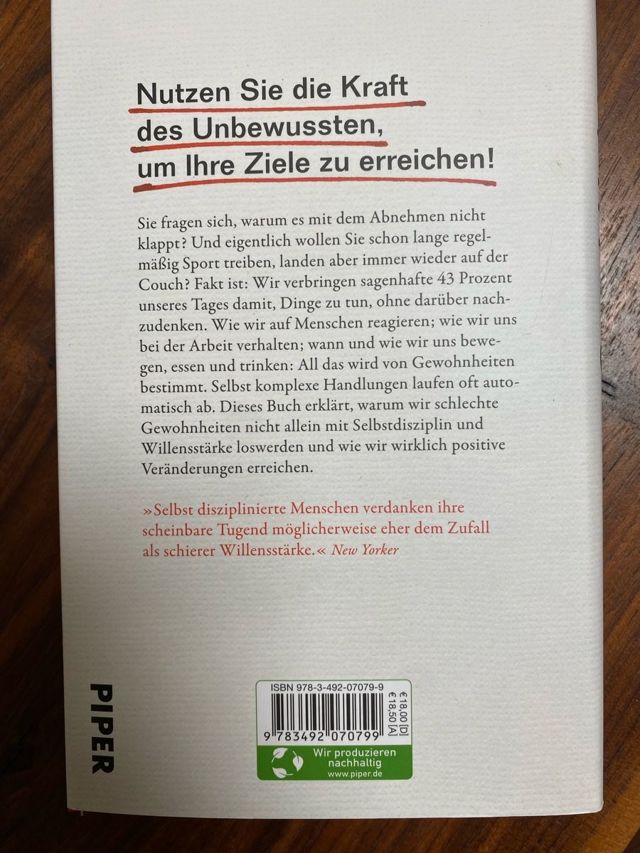 Libri: Good habits, bad habits – Nuovo (secondo la descrizione) da Wetzikon ZH venduto da purple_44 1