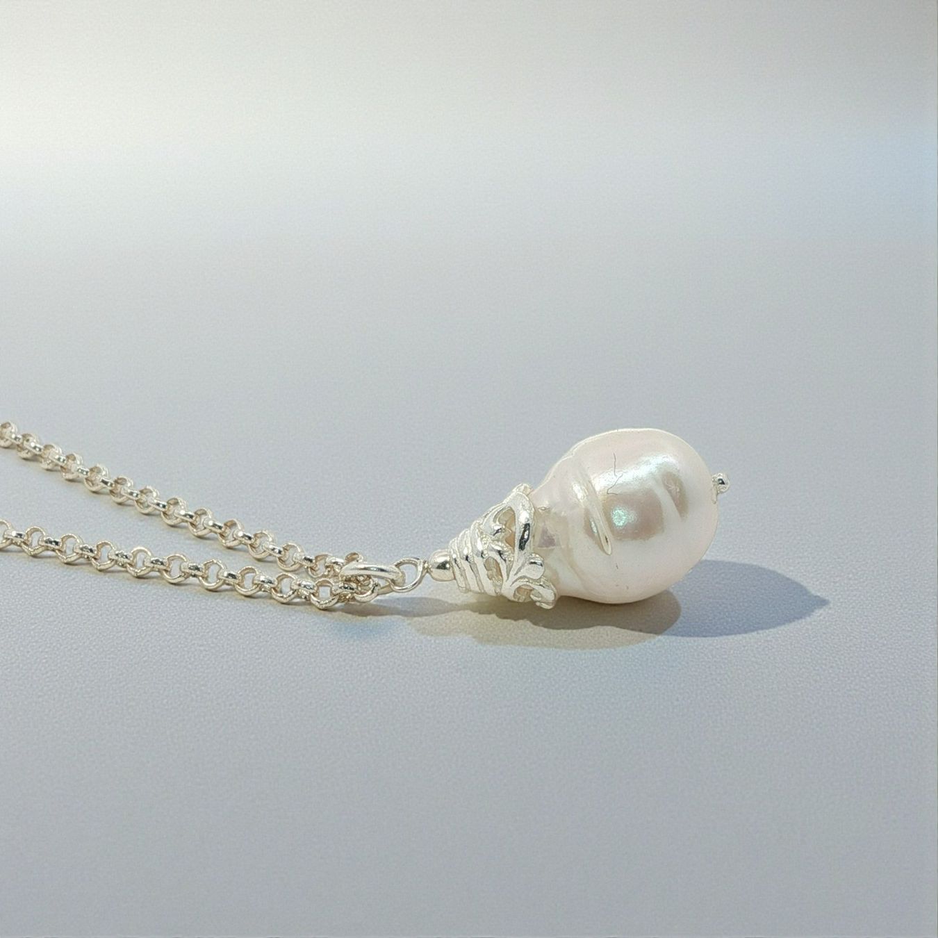 Olga Ribler Catenine: Silberkette mit Perle by Olga Ribler – Nuovo (secondo la descrizione) da Luzern venduto da Schmuckoutlet 3