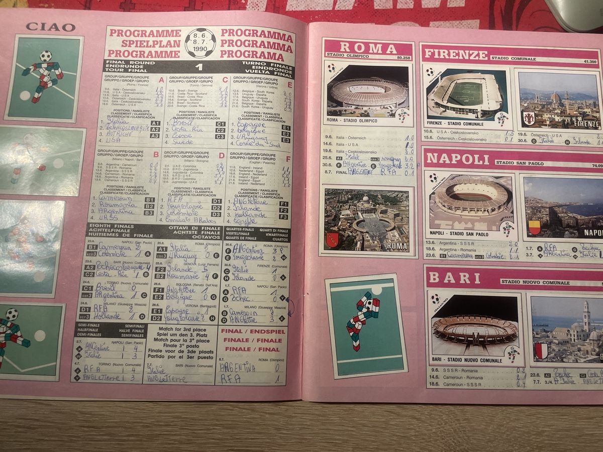 Panini Sammelbilder & Trading cards: Panini Italia 90 – Gebraucht aus St-Pierre-Clages von Mmanu75 2