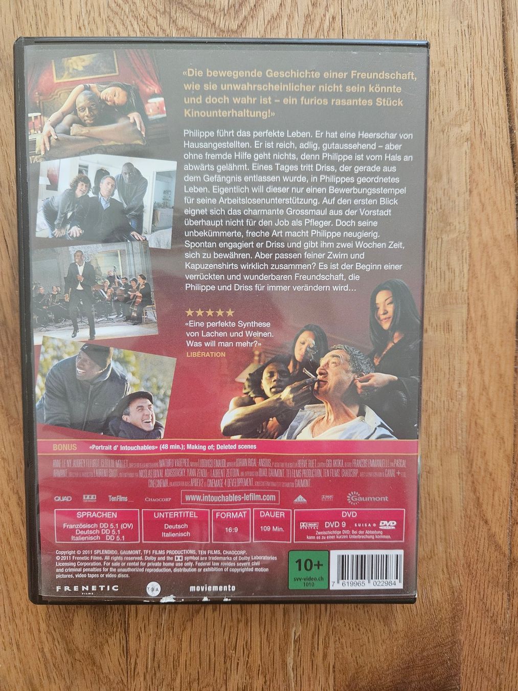 Tutti i DVDs: Ziemlich beste Freunde Intouchables – Usato da St.Gallen venduto da Capsule_Corporation 1