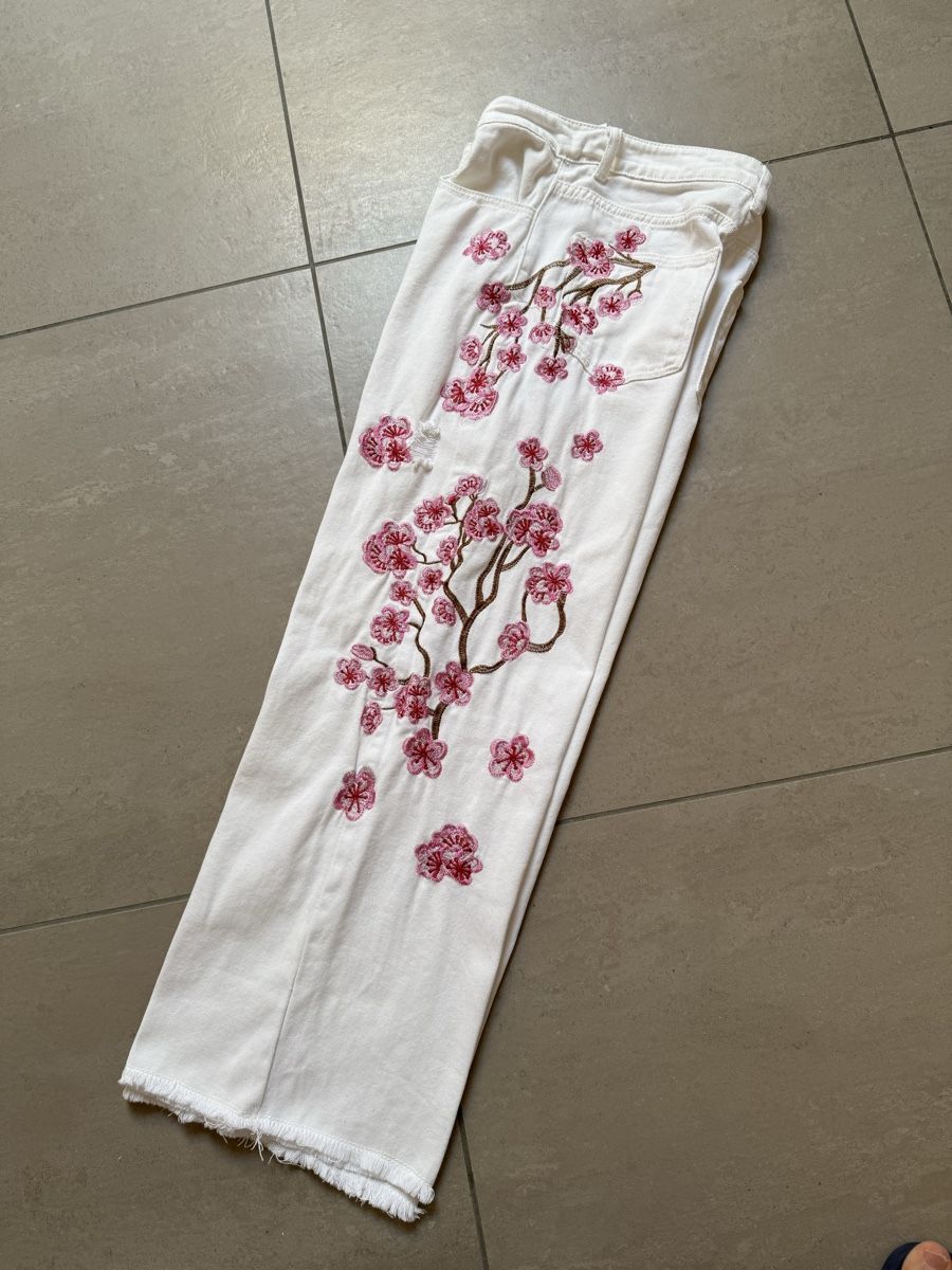 Jeans: Bestickte Boho wide Leg Jeans – Nuovo (secondo la descrizione) da Sigriswil venduto da ck56 3