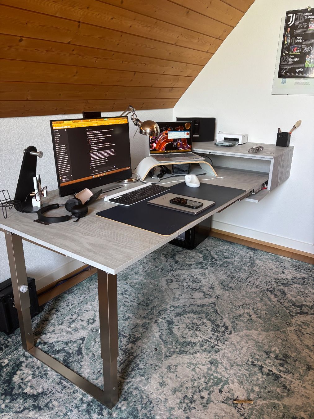 Tables: "ALICE" CONVERTIBLE WALL CONSOLE & EXTENDABLE DESK – D'occasion à Riehen par chr_kt5p