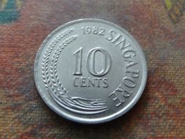 SINGAPOUR  10  Cents  1982