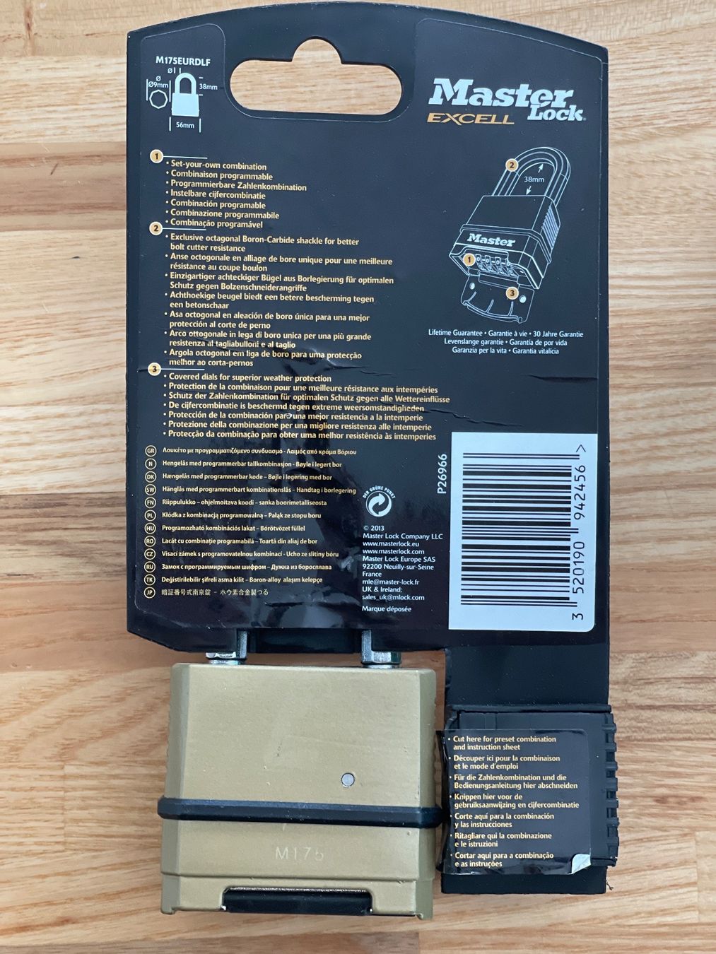 Schlösser: Schloss Master Lock Excell mit 4 Zahlen – Neu und originalverpackt aus Wettingen von stern910 1
