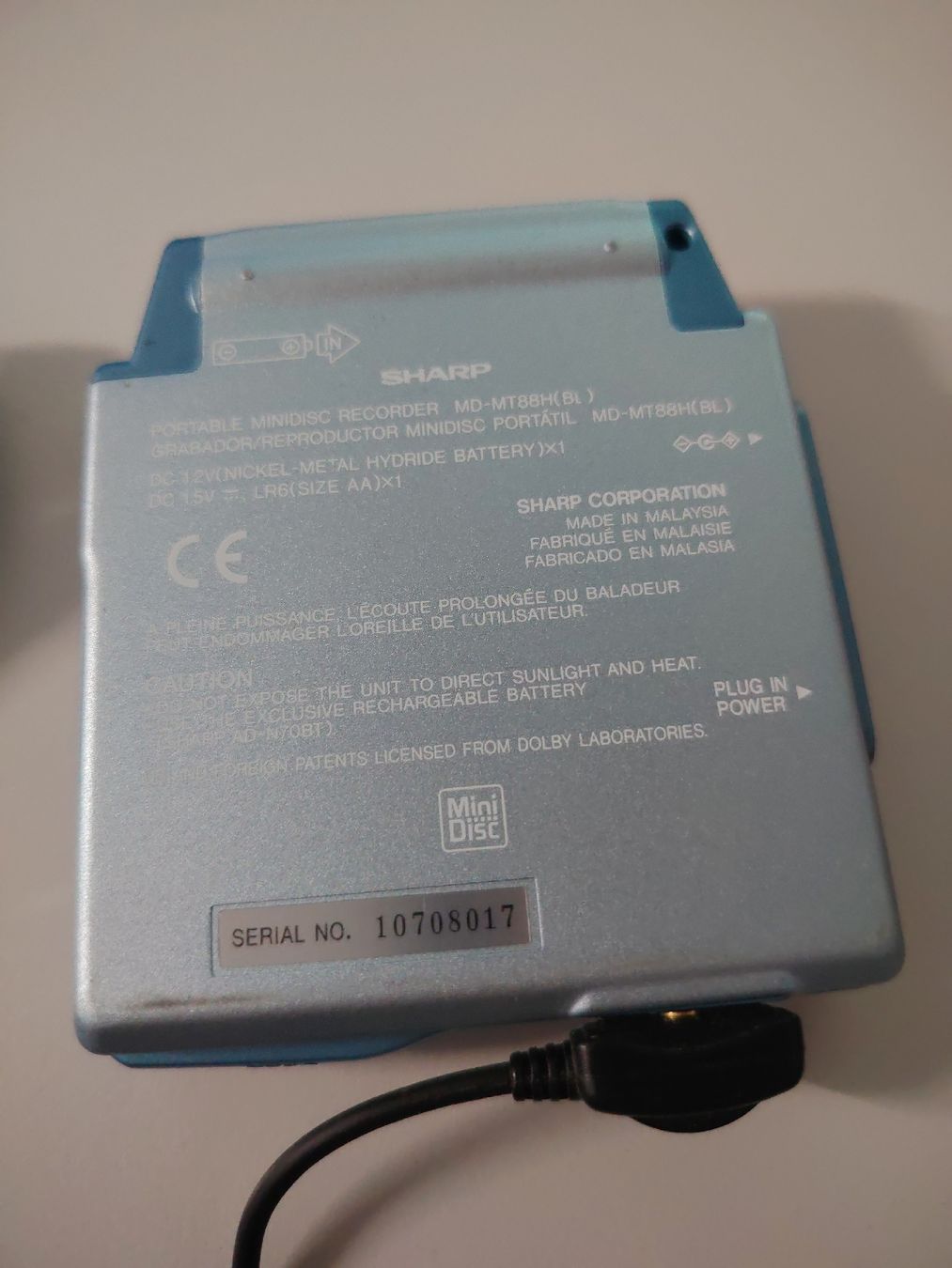 Minidisc: Sharp MD-MT88 MiniDisc Recorder blau gebraucht – Usato da Aesch BL venduto da Gebrauchtes_AeschBL 2