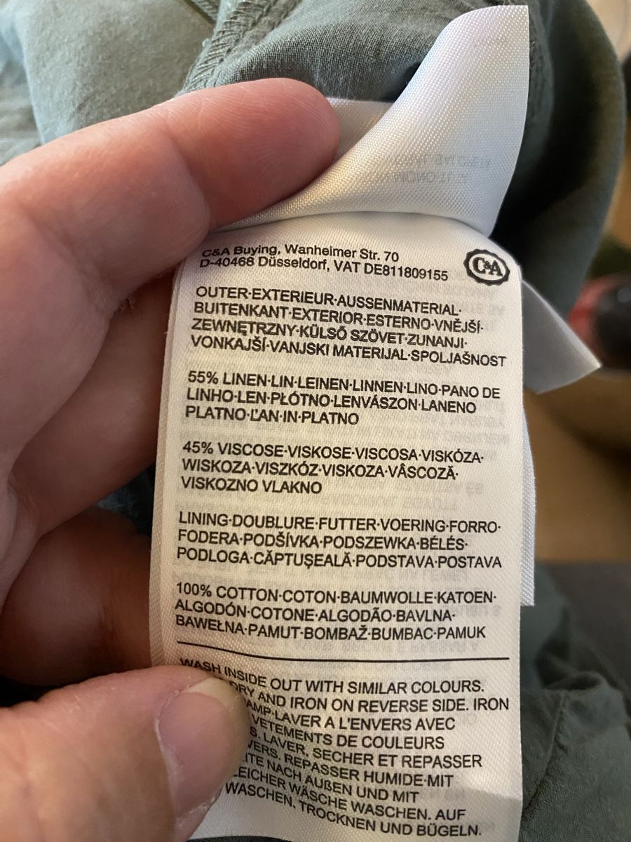 C&A Tute: JUMPSUIT Grösse EUR 36 55% Leinen – Usato da Buochs venduto da mel_dc2n 6