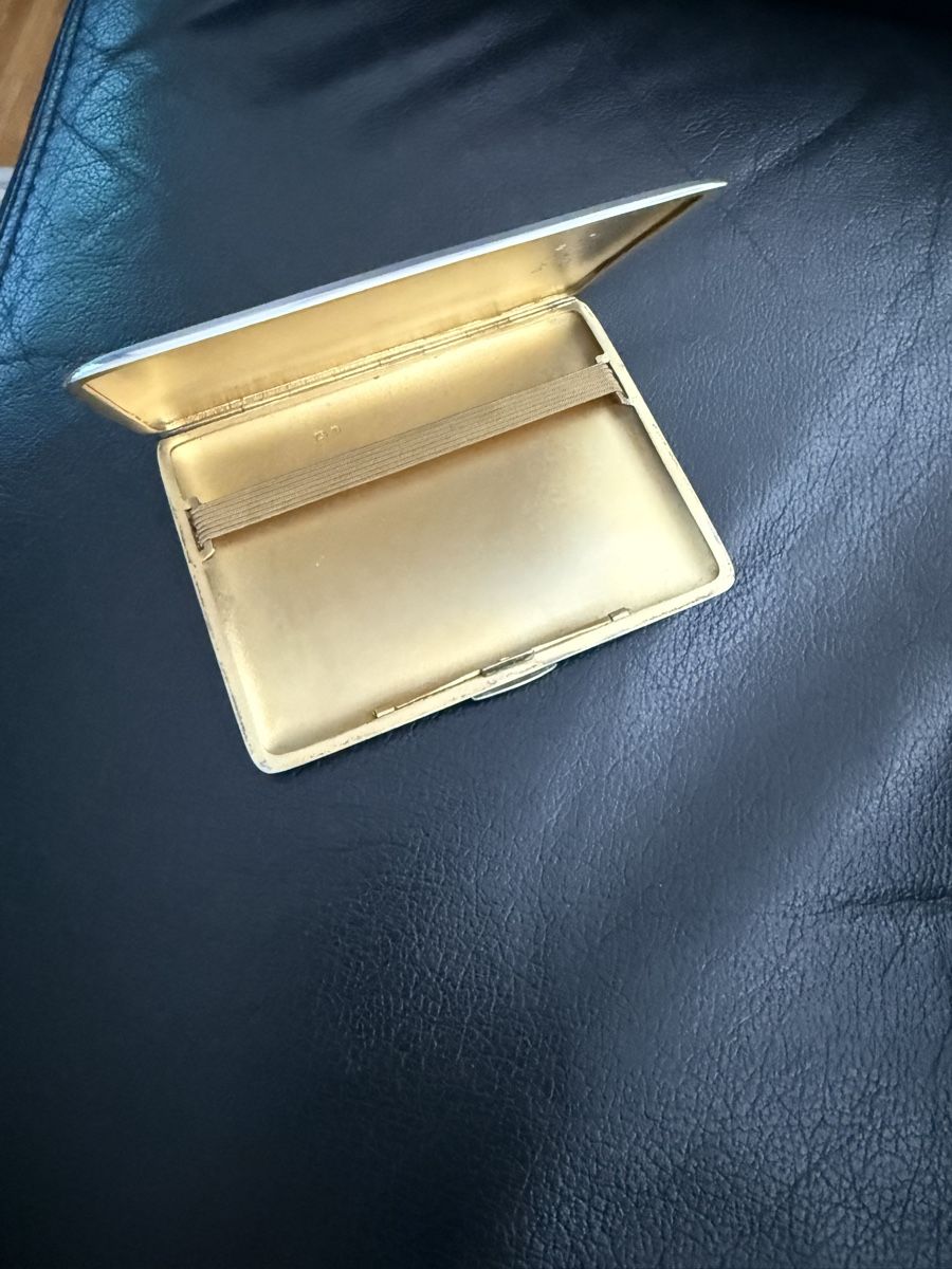 Custodie per cosmetici: Antique silver 925 kartenhalter  11/8.5 cm – Usato da Rütihof venduto da wham70 1