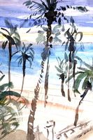 RUDOLF MUMPRECHT (Swiss 1918-2019) Alicante, Aquarell, 1957