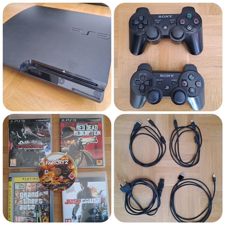 Playstation 3 (Konsole, Controller, Games, Kabel) Kaufen auf Ricardo