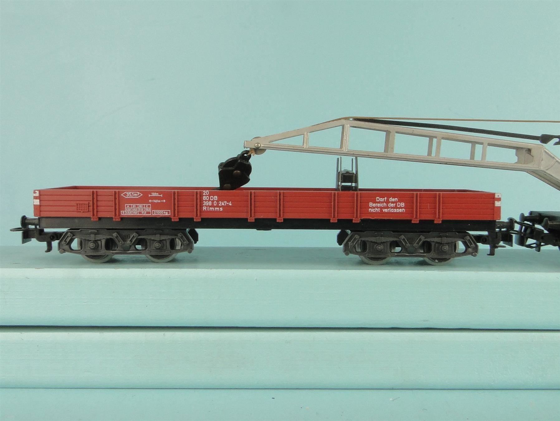 Märklin Modellini di ferrovie: Märklin Kran und Beiwagen – Usato da Bülach venduto da cann11 1