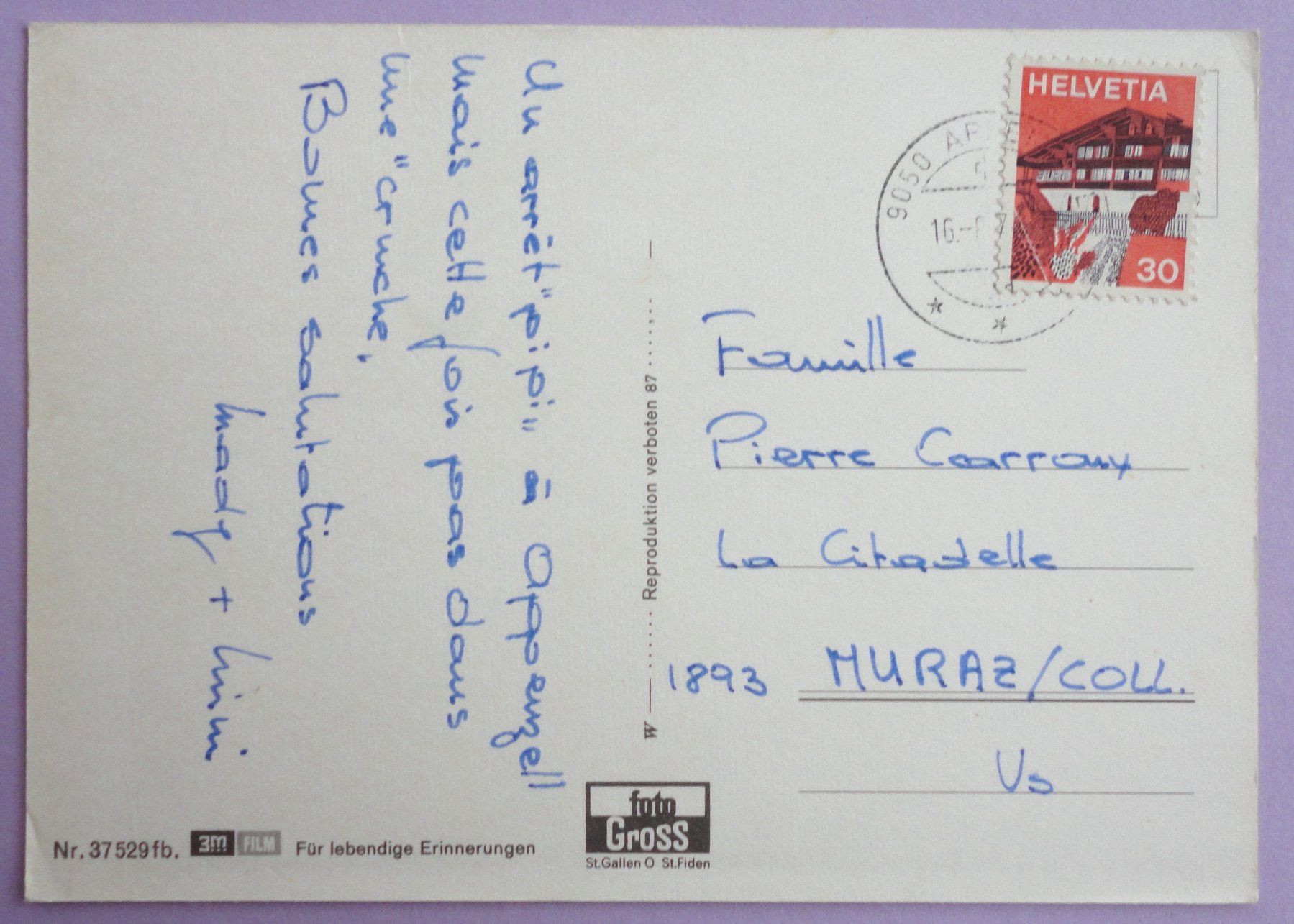 Cartes postales: Appenzell – D'occasion à Fétigny par Billy2miny 1