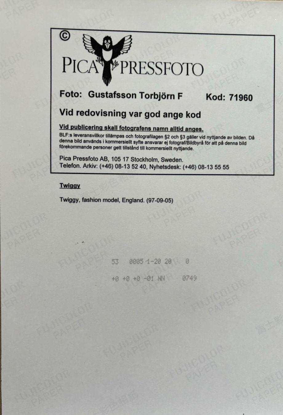 Poster & Bilder: Mode, Twiggy, britische Mode-Ikone – Gebraucht aus Frauenfeld von Merk52 1