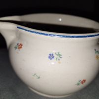 Krug mit Blumenmuster, Keramik, Vintage, Top Zustand