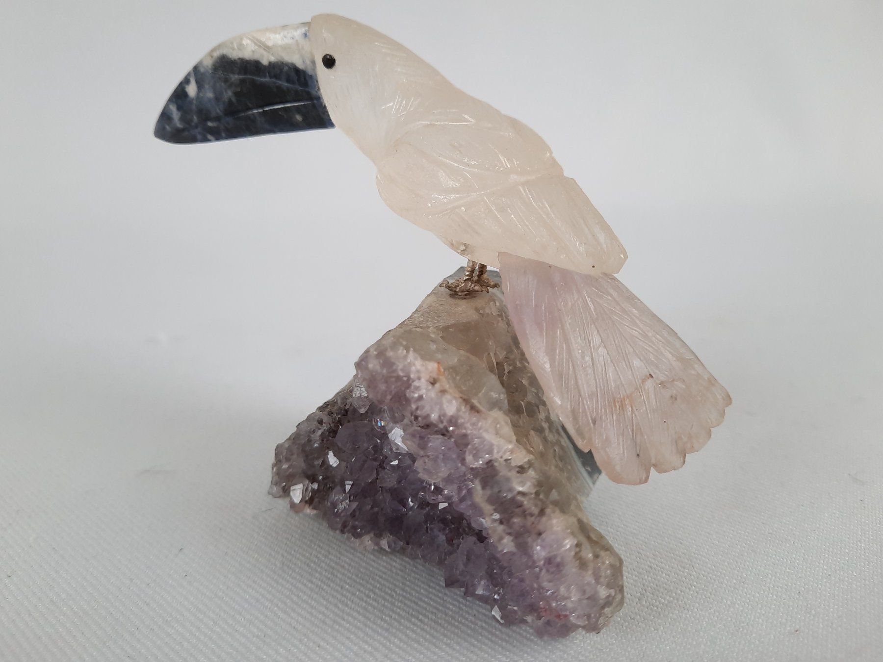 Minerali & Pietre curative: 3 Amethysten mit Vögeln – Usato da Beinwil am See venduto da Restwert_Beinwil 7