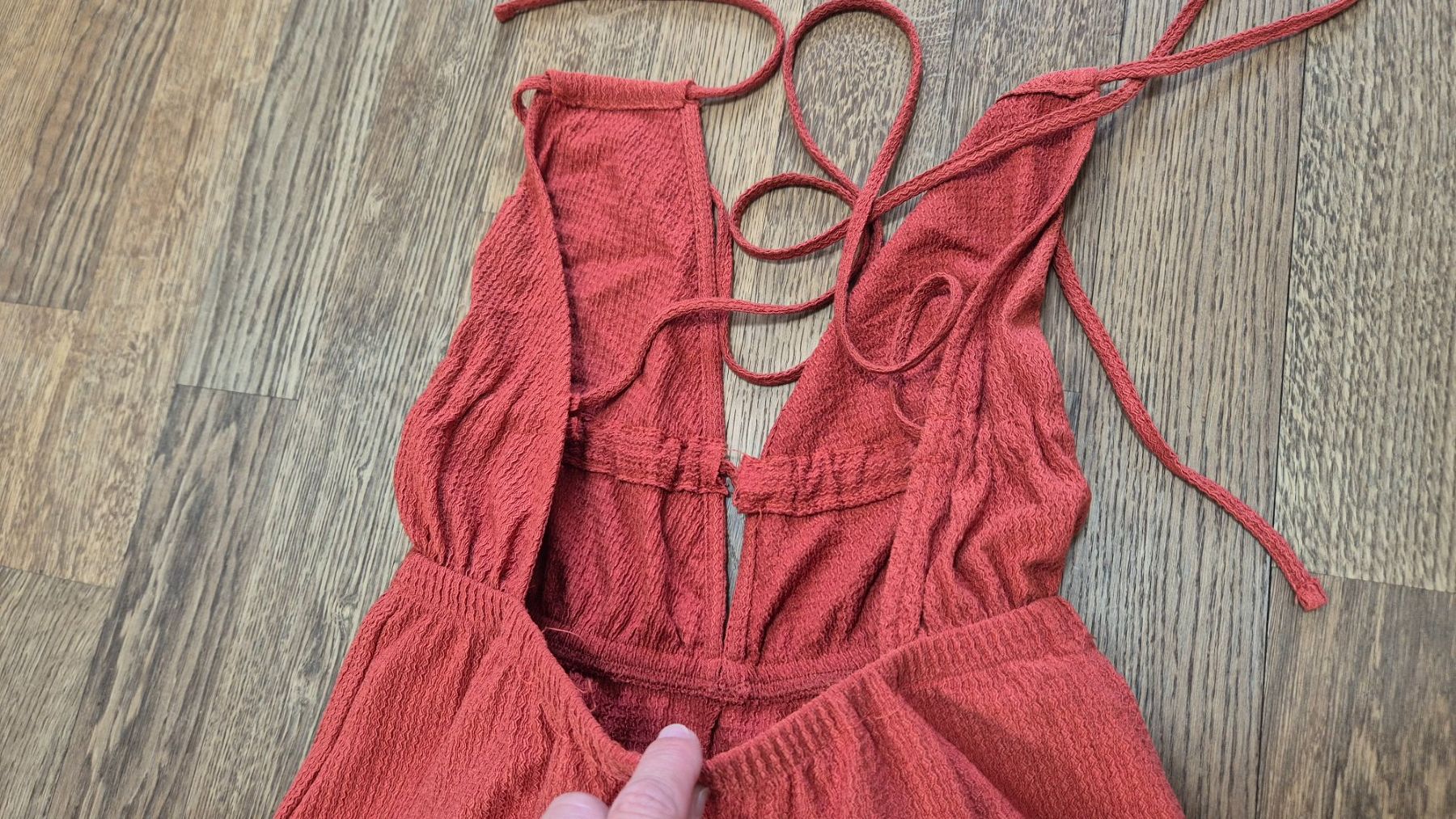Tute: Rust open back jumpsuit – Usato da Zürich venduto da monadiederich 3