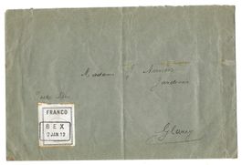 BEX 02.01.12 Brief nach Glarey (Sierre) Volltreffer [L25]