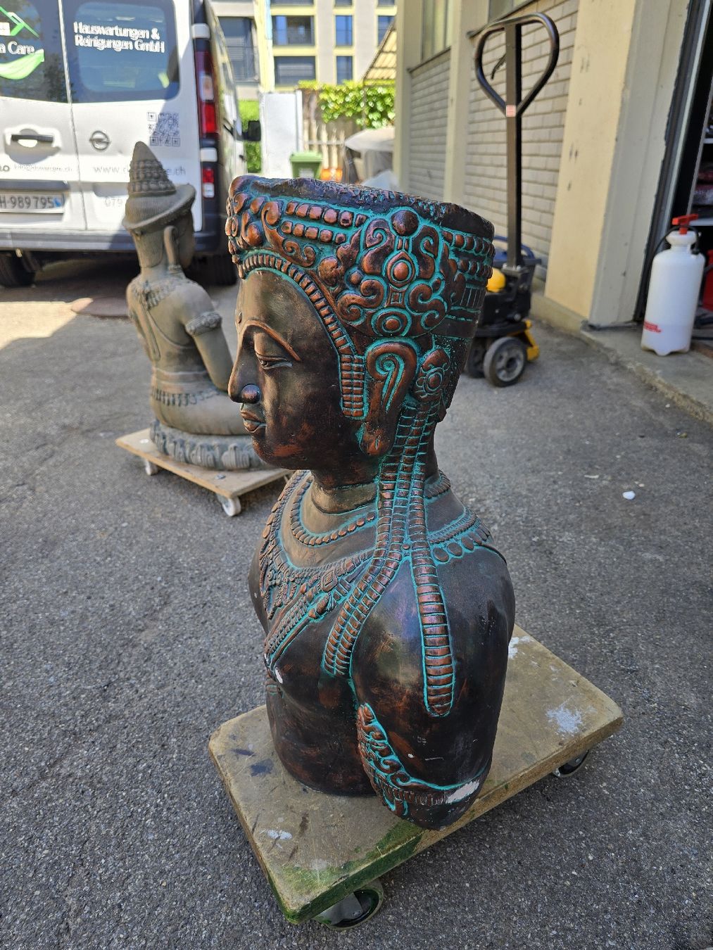Statuette: Thailand Steinfigur Orginal Import aus Thailand – Usato da Zürich venduto da inf_q6bm 1