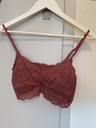 Bralett Rosa mit Spitze