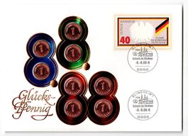 8.8.88_Glückspfennig_Münzbrief ohne Beschreibung