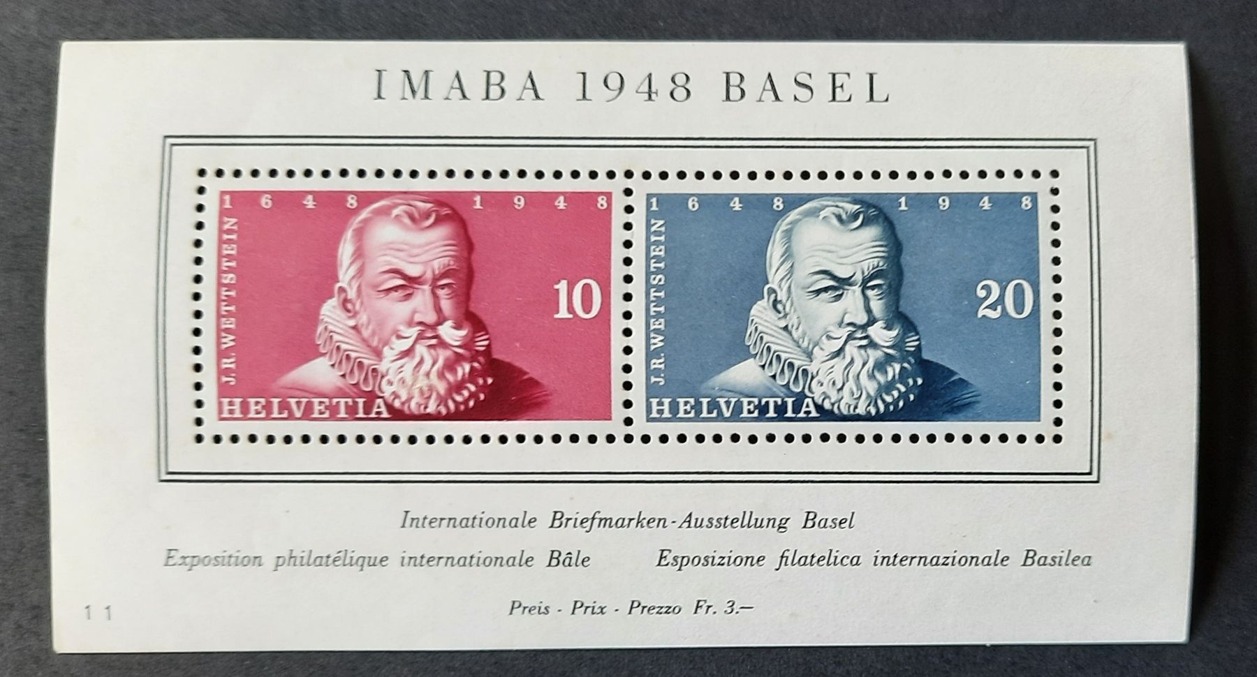 Tous les timbres: 8-22-2 Bloc IMABA 1948 BASEL ** – D'occasion à GENEVE par Pjeronimo