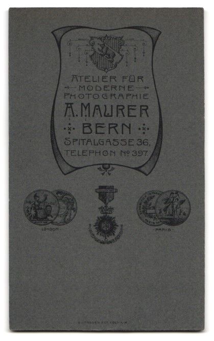 Fotografie & Manifesti: Fotografie A. Maurer, Bern, Spitalgasse  – Usato da Berlin venduto da bartko-reher 1