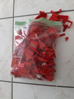 Lego Einzelteile rot 700 gr.
