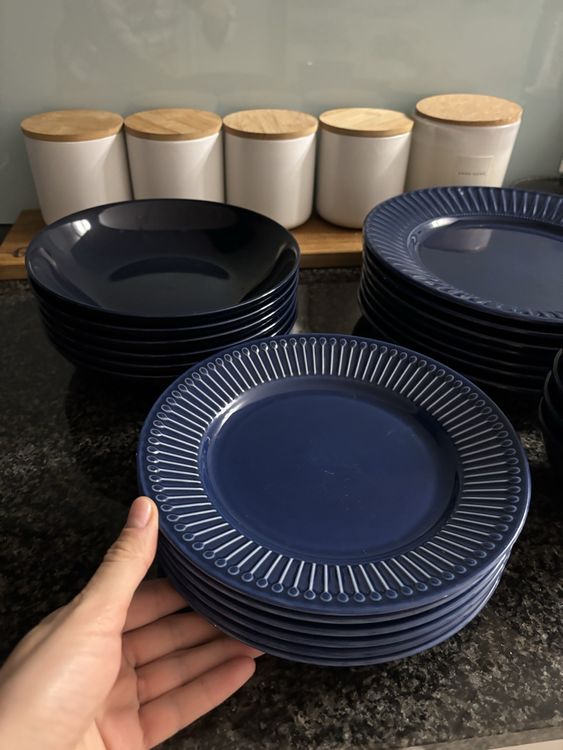 Full Set of Blue Plates 23 pieces in total (Gebraucht) in Horgen für ...