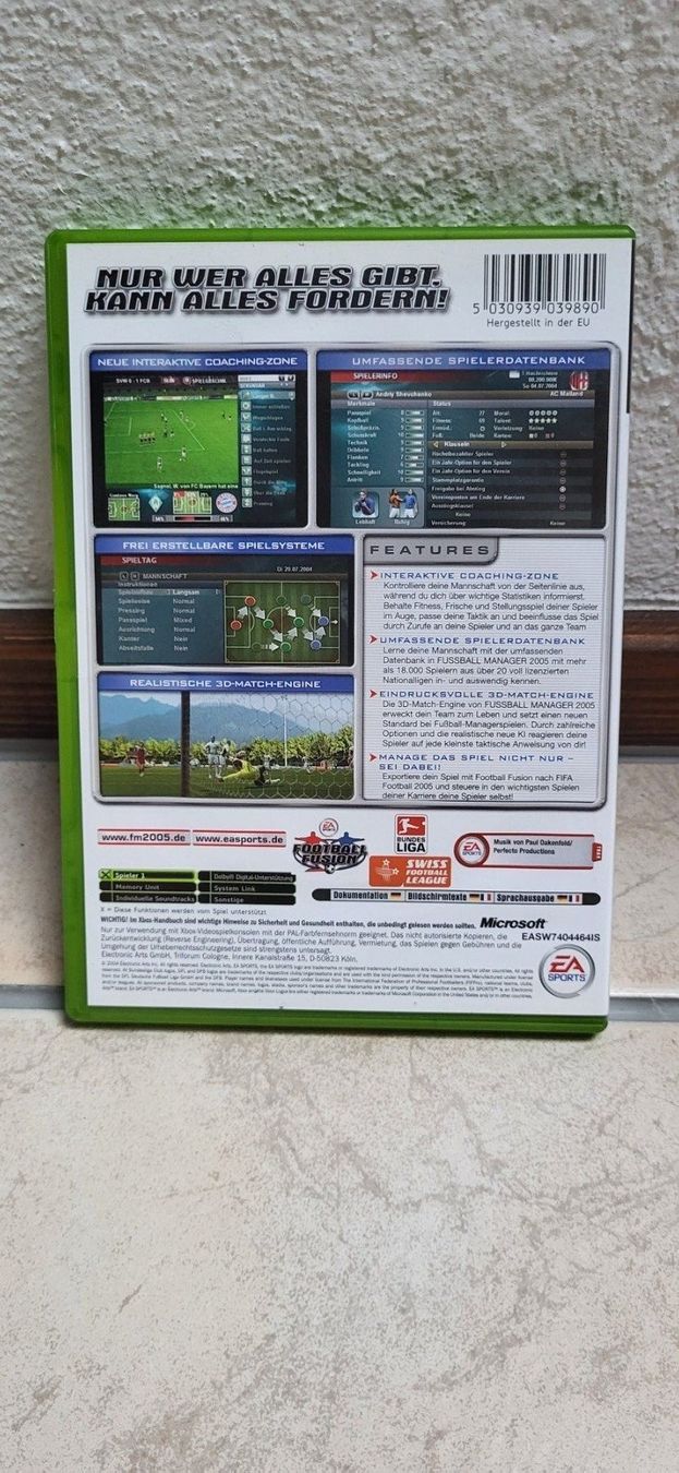 Microsoft Giochi: Xbox - Fusball Manager 2005 – Usato da Münsingen venduto da Heroism2010 1