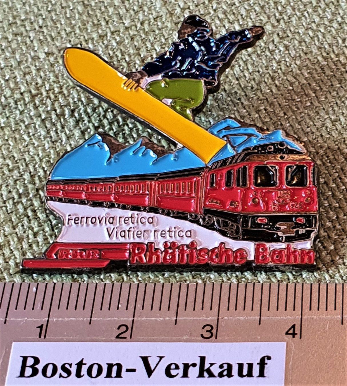 Placchette & Badge: C305 - Pin RHB Rhätische Bahn Schweiz – Usato da Reinach BL venduto da Boston-Verkauf 2