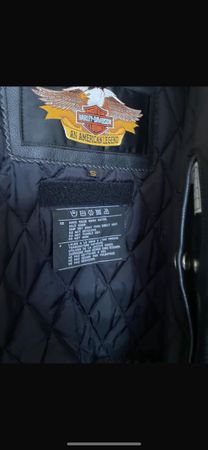 Harley leder Jacke Futter herausnehmbar Gr S