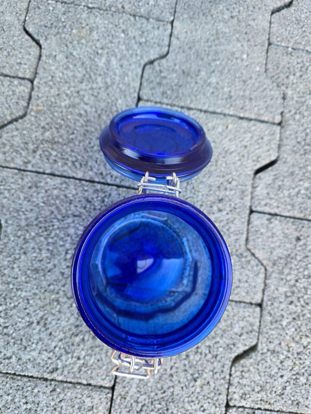 Contenitori & Simili: blaues Einmachglas Glas ohne Dichtung – Usato da Walterswil BE venduto da Lonitti 4
