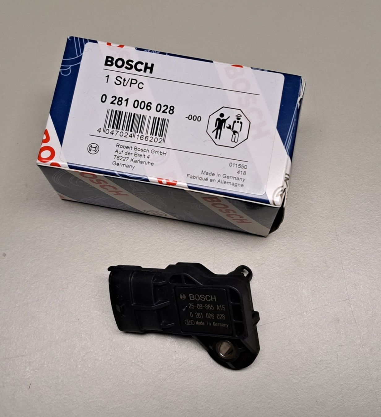 Tutti pezzi di ricambio auto: ***** BOSCH 0 281 006 028 Ladedrucksensor – Nuovo e nell'imballaggio originale da Villaz-St-Pierre venduto da Ubid