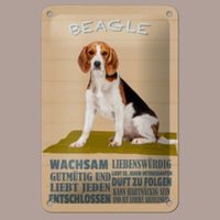 🔥 BEAGLE Hunde Blechschild 🤎 12x18cm OVP 🔥