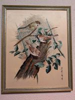 Basil Ede Stickbild Vogel Gemälde