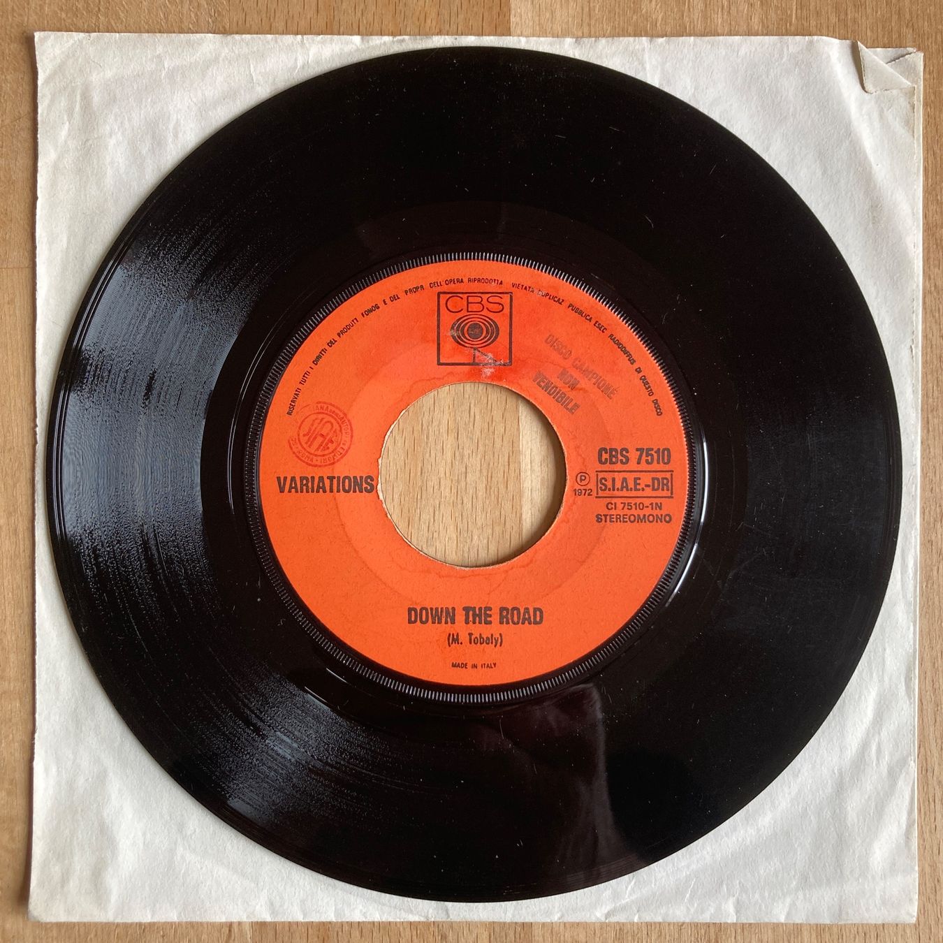 Dischi in vinile: VARIATIONS, LOVE ME, SINGLE, 1972, PSYCHEDELIC ROCK – Usato da Thun venduto da estrol 1