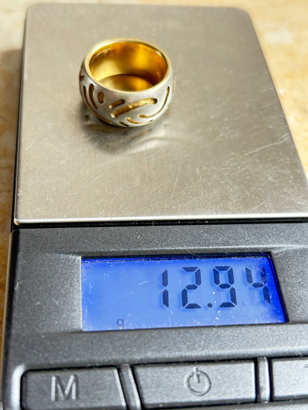 Anelli: Silber Ring matt golden (52) – Usato da Laufen venduto da Bellavitaboom 8