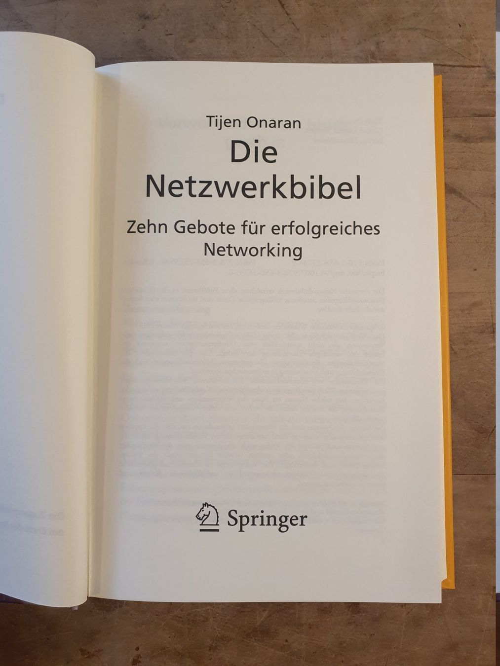 Livres: Die Netzwerkbibel Tijen Onaran Springer – D'occasion à Zürich par loosebone 1