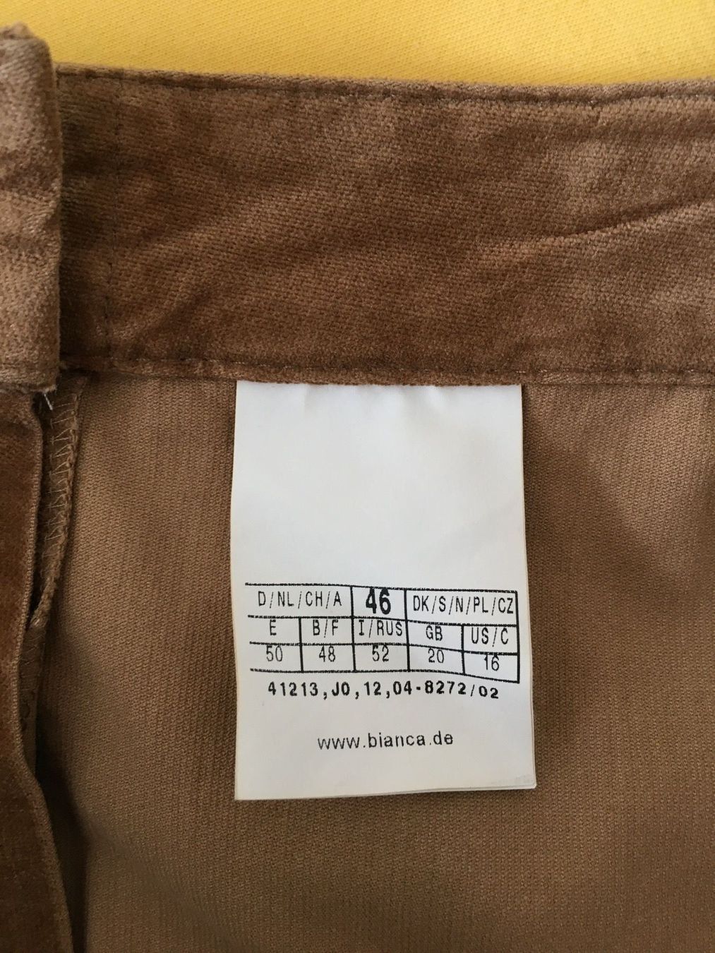 Gonne: Schöner "Samt"-Baumwollrock rehbraun – Usato da Bern venduto da Smile-2707 2