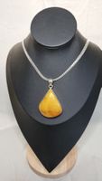Silberkette mit Bernstein echt Anhänger 925 Geschenk Freunde