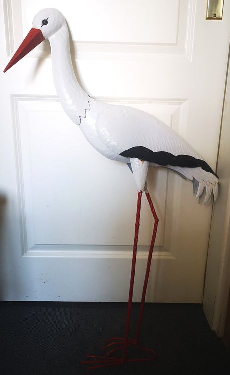 Storch für Garten aus Metall Kaufen auf Ricardo