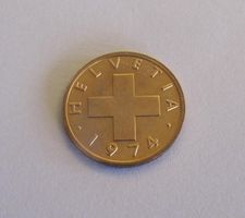 1 Rappen 1974 + 1 Rappen 1975 (vz-stgl)