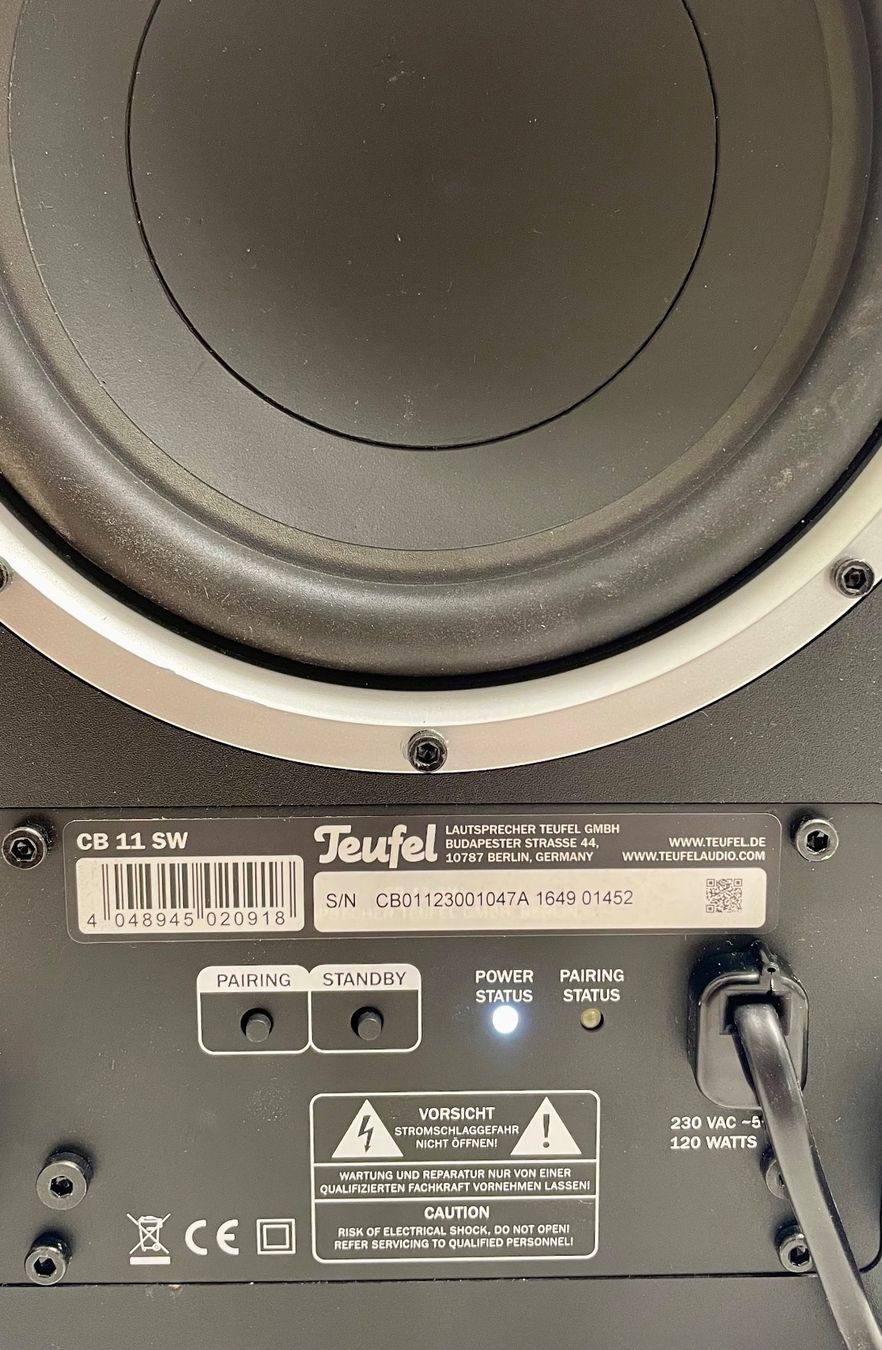 Teufel Home Cinema: Teufel CB 11 SW Subwoofer – Usato da Niederdorf venduto da LeptonAG 2