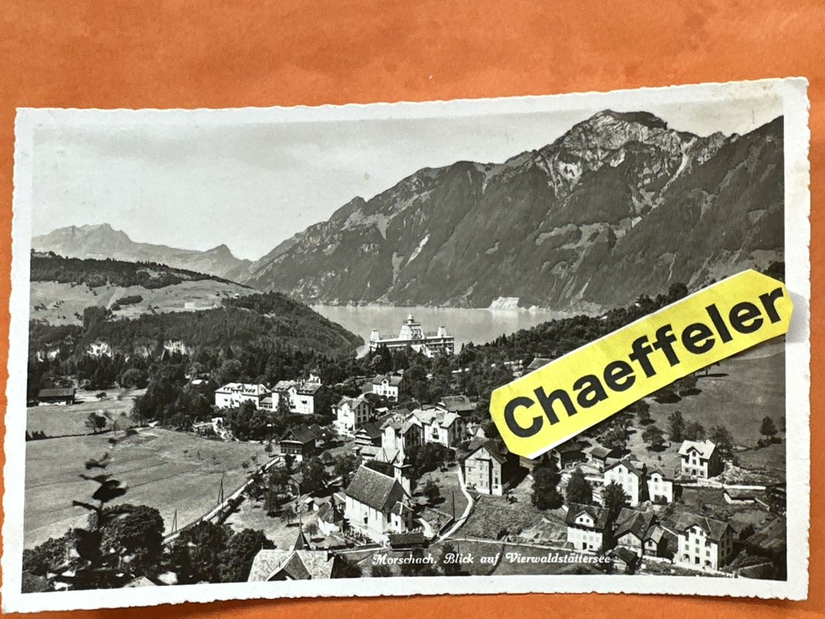 Ansichtskarten: Alte Ansichtskarte Morschach, Vierwaldstättersee, 1952 – Gebraucht aus Zürich von Chaeffeler
