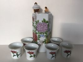 TOKUSEI Service à saké japonais avec lithophanie