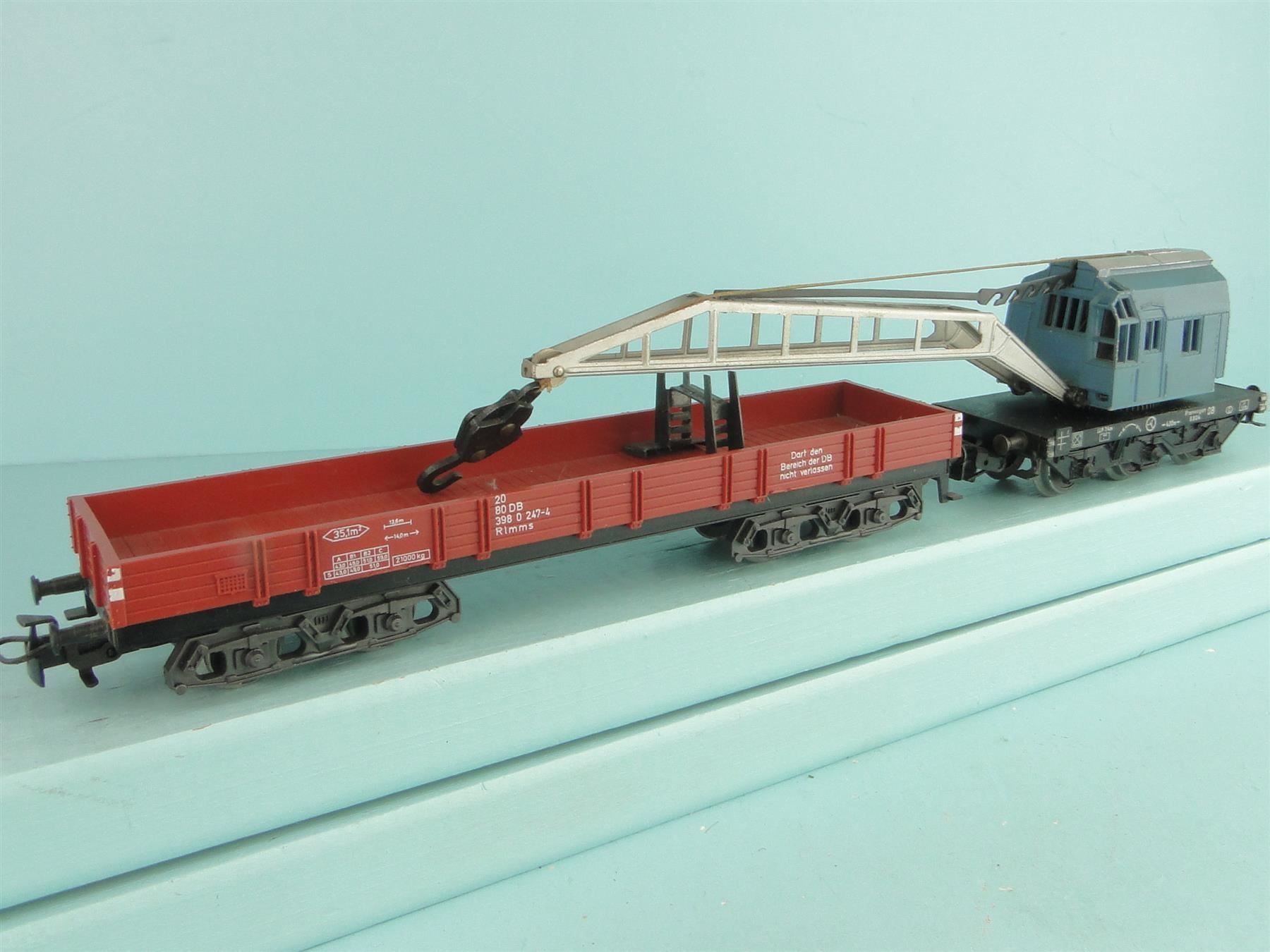 Märklin Modellini di ferrovie: Märklin Kran und Beiwagen – Usato da Bülach venduto da cann11