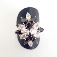 Statement-Ring  aus 925er Sterlingsilber Gr. 20,4 mm