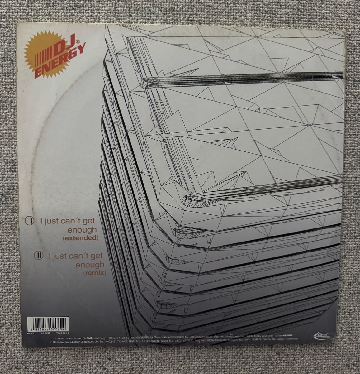 Schallplatten: DJ Energy -  I just can't get enough - 90s Techno – Gebraucht aus Rorbas von BlackstarRecords 1